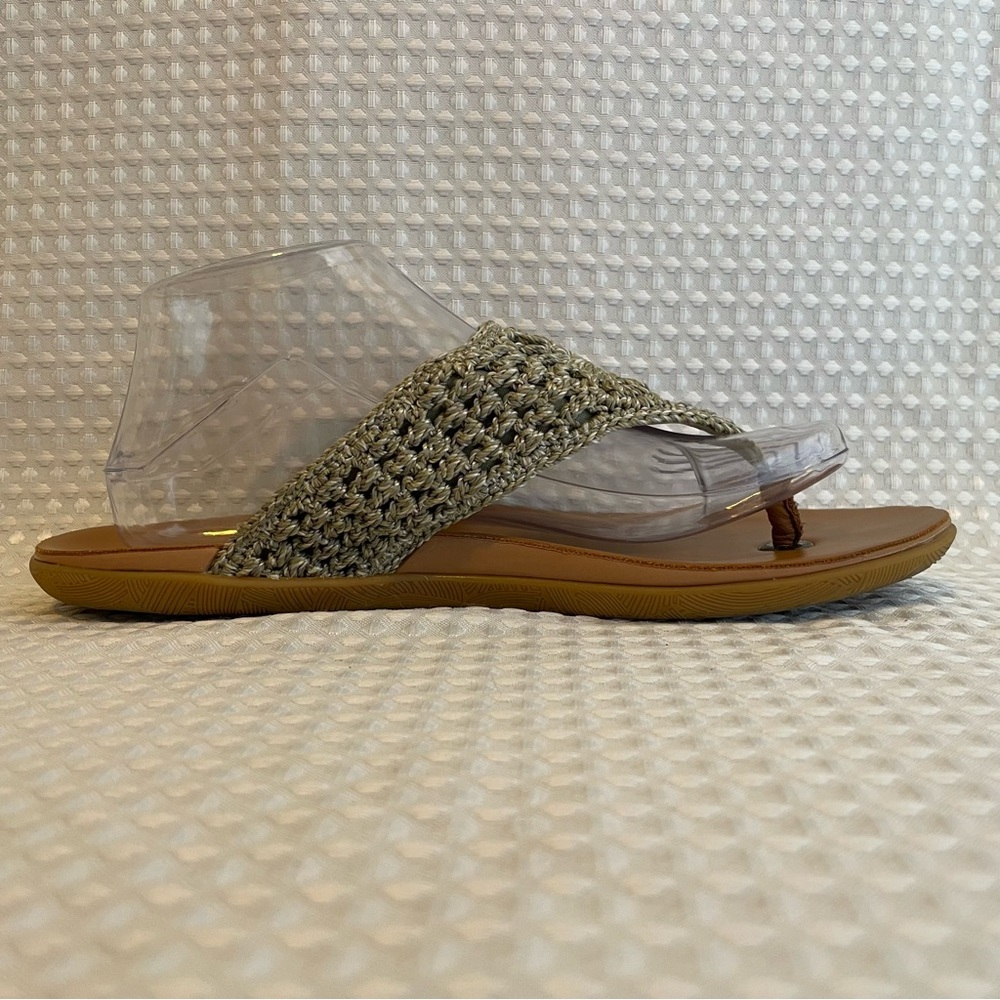 THE SAK Shana Crochet Thong Sandals Boho Eco-Friendly Beige Size 11 Women’s #737 - Picture 4 of 10